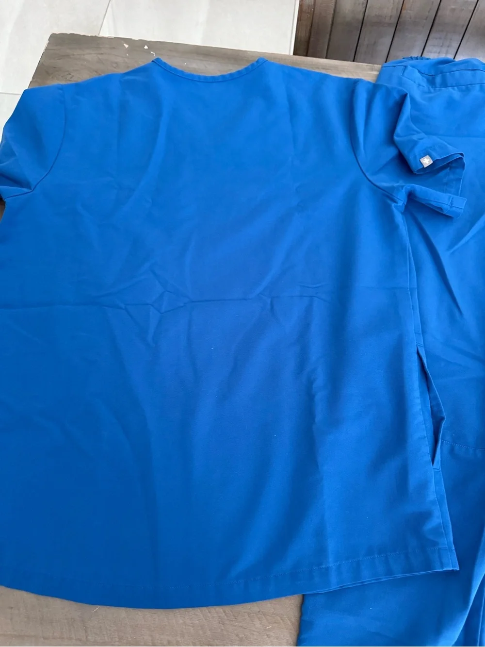 Figs Royal Blue V-Neck Medical Top